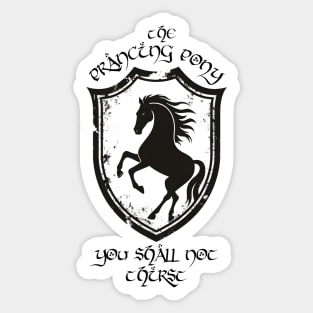 The Prancing Pony - You Shall Not Thirst - Fantasy Funny Sticker